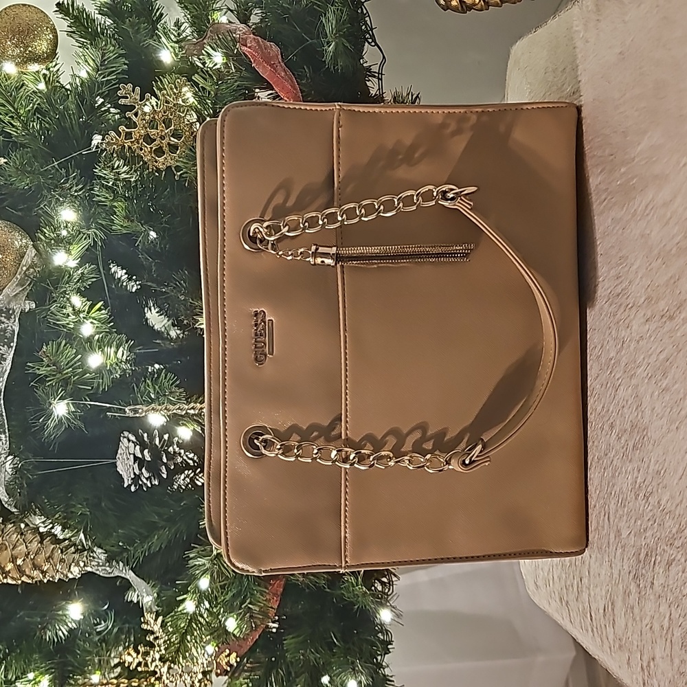 Guess tan Shoulder Bag